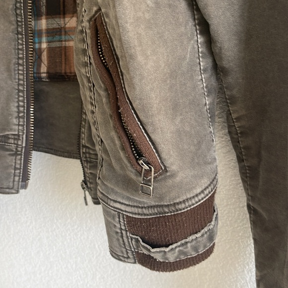 Free People Brown Bomber Jacket - Picture 2 of 5